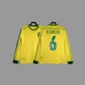 1998 Brazil Home Yellow + Custom 6 (Long Sleeve)