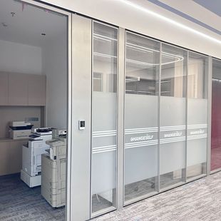90 models of internal steel and external aluminum double glass partition office high interval glass partition wall project to undertake complete styles
