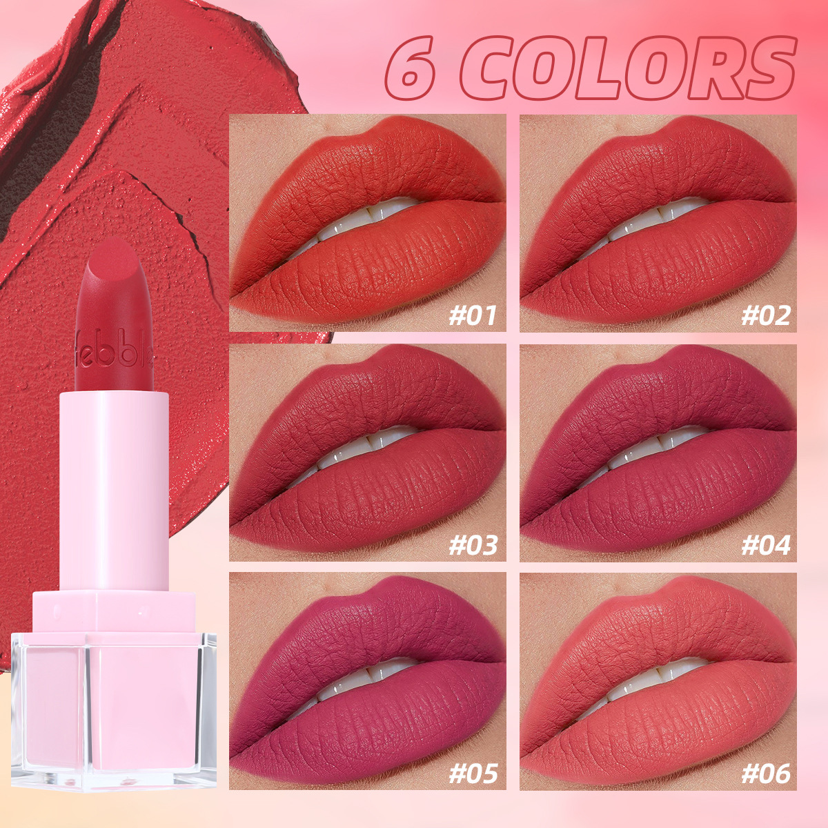 USHAS Europa y los Estados Unidos transfronterizos spot permanente color lipstick lipstick mate LP2336A
