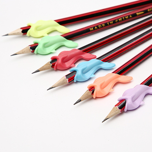 Kindergarten primary school students pencil holder children's stationery soft glue writing posture corrector correction pencil pen cover