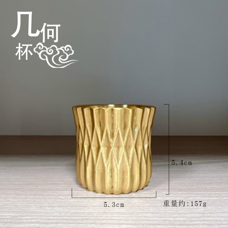 빈티지 황동 조각 용과 호랑이 컵 예배용 바이푸 용머리 컵 작은 장식품 공부 책상 장식 차 세트 와인잔