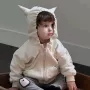 连帽秋季男女条纹帽衫