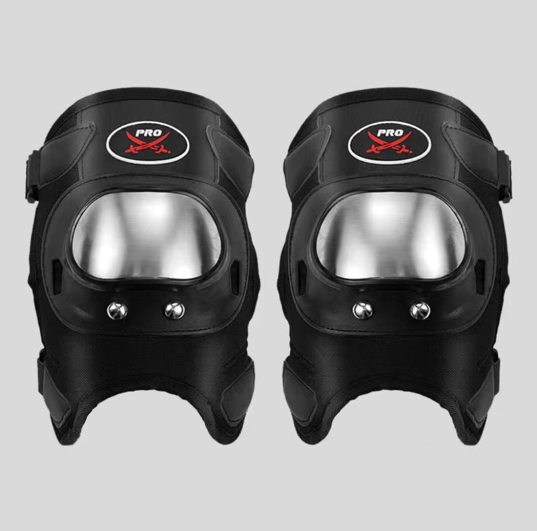 PRO X equipo de protección de carreras de motocicletas rodillera codo almohadilla de acero inoxidable de cuatro piezas montar Caballero resistente a las caídas equipo de protección fuera de la carretera