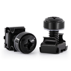 Cabinet screws and nuts, captive nuts, crown bolts, crown screws, cross round head three-combination screws