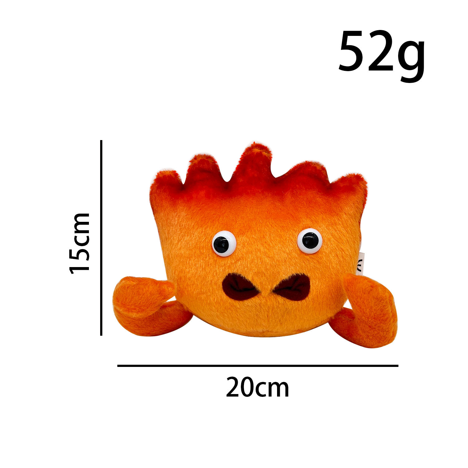 봉제 인형 인형을 둘러싼 국경 간 새로운 CALCIFER 플러시 불꽃 인형 애니메이션