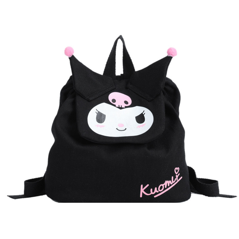 Mochila de lona de dibujos animados para niños Kolomi Mochila de moda para niñas niñas salir bolsas lindas ligeras