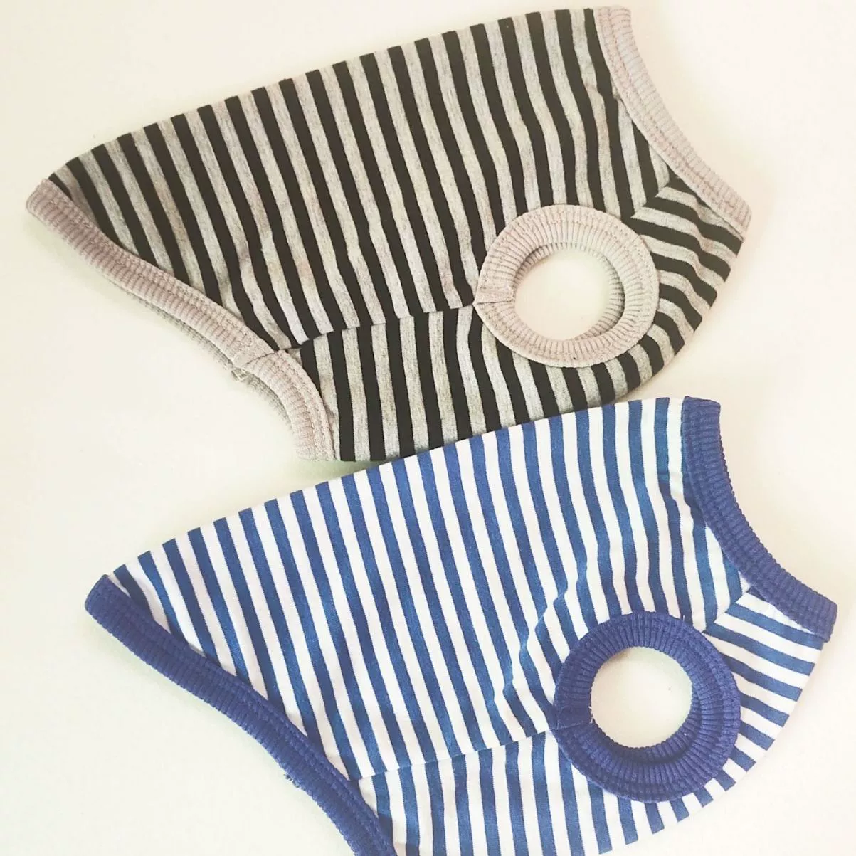 Изготовленная на заказ хлопковая одежда для собак одежда Тедди Биксионг Чай Собака Золотистый ретривер Маленькая и средняя собака Летний Тонкий полосатый жилет