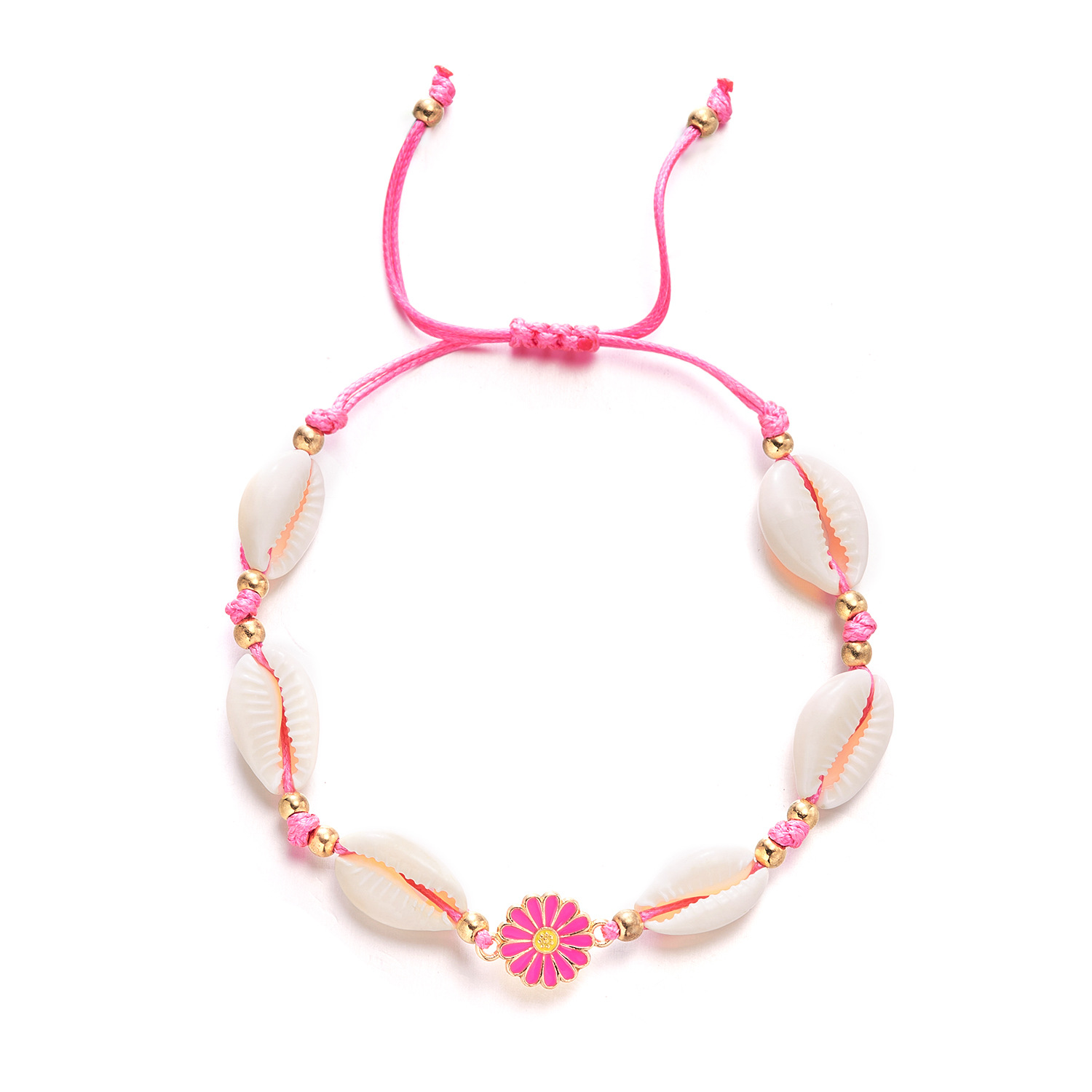 Lässig Einfacher Stil Blume Legierung Hülse Emaille Flechten Frau Armbänder display picture 14