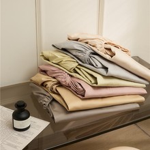 纯色长绒棉简约纯棉单双人床单被套全棉单品床笠单枕套宿舍批发