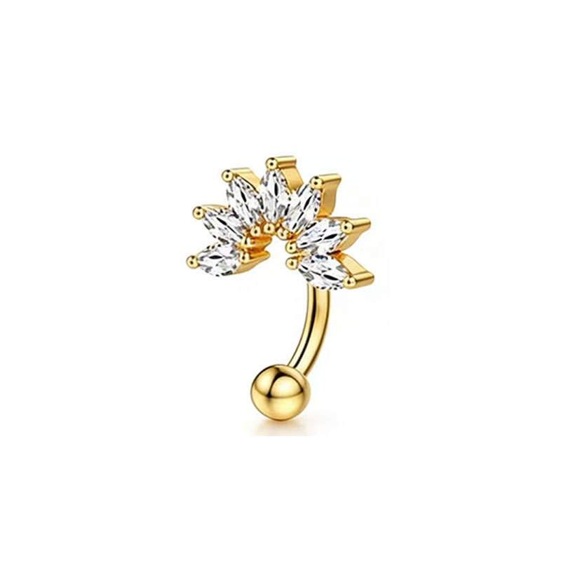 Labret piercing jewelry detail image