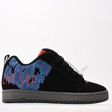 莆田鞋外贸DC板鞋肥大版运动鞋SeAction男女休闲百搭鞋通勤鞋黑紫