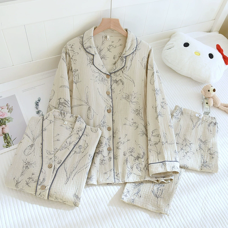 Cotton autumn spring summer pijama for breastfeeding, custom-made, plus size