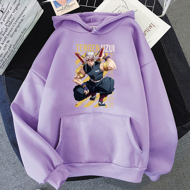 New Fashion Anime Uzui Tengen Printing Hoodies Unisex
