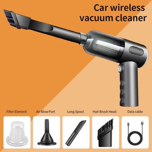 Cross-border new household vacuum cleaner small car wireless charging full-automatic high-power powerful car vacuum cleaner