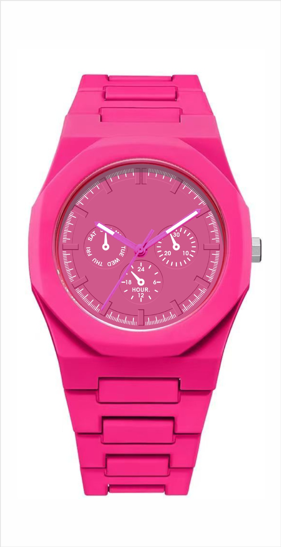 Reloj de negocios resistente al agua de alta gama, sudeste asiático, Oriente Medio, estilo explosivo, reloj de cuarzo árabe de plástico, cabello lacio de fábrica