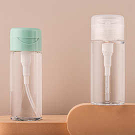 时凯100ml透明按压卸妆水瓶子120ml卸甲水瓶 pet旅行分装瓶空瓶子