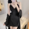 Black skirt+robe