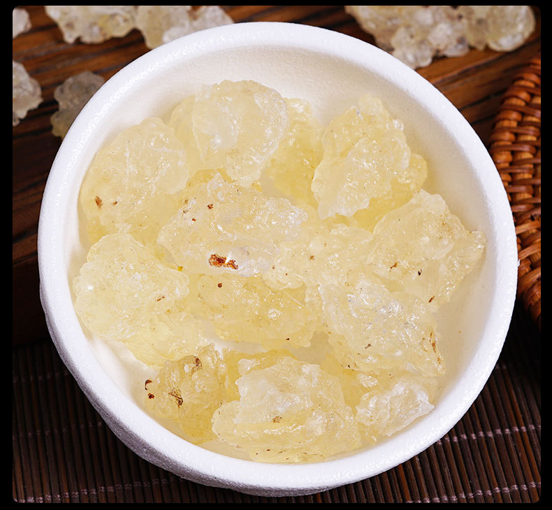 Yunnan Snow Lotus Gum (Plant-Based Bird's Nest) — Stringy Snow Gum with Soap Nut Rice & Peach Gum, 500g preparation