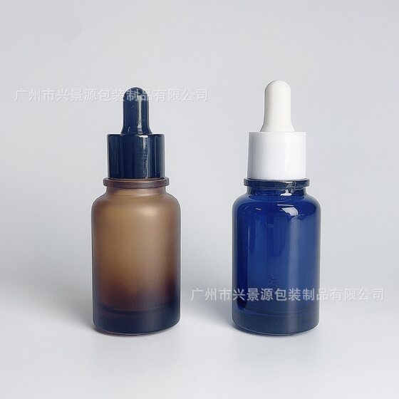 2025 new essence press bottle antenna treasure drop pump bottle glass essence oil bottle liquid bottle dropper bottle in stock