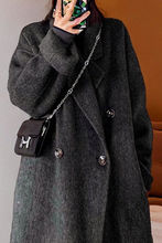 高级感双面羊绒呢子大衣女秋冬2025新款小个子羊毛毛呢外套赫本风