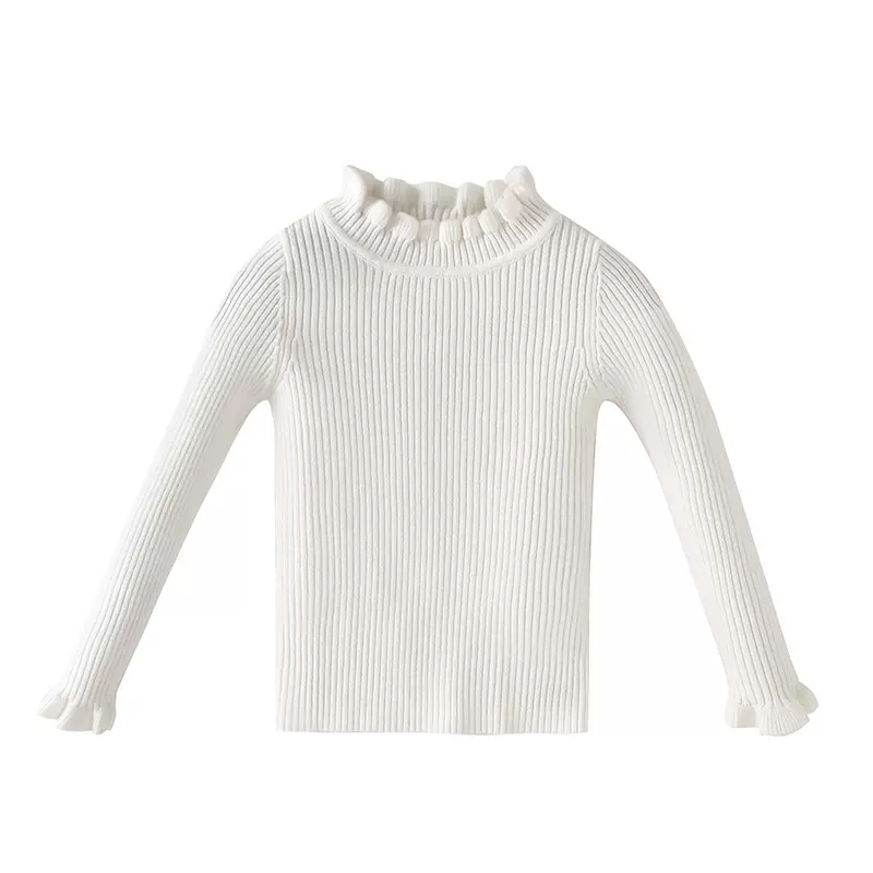 秋冬新款女童毛衣内搭小女孩莫代尔打底衫儿童针织衫宝宝百搭上衣