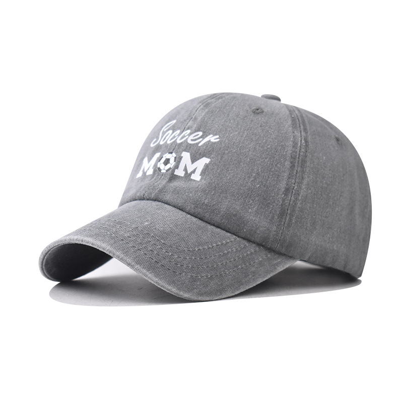 Algodón transfronterizo nuevo lavado con agua viejo sombrero de béisbol de fútbol de alta calidad personalidad al aire libre MM gorra de lengua de pato