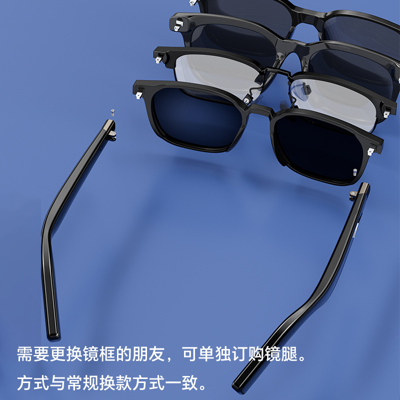 ai智能眼镜腿跨境学生青年蓝牙眼镜腿骑行开车运动必选带多国翻译|undefined
