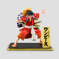 アニメフィギュア海賊POP限定版KabukiEdition歌舞伎ルフィフィギュア装飾モデル