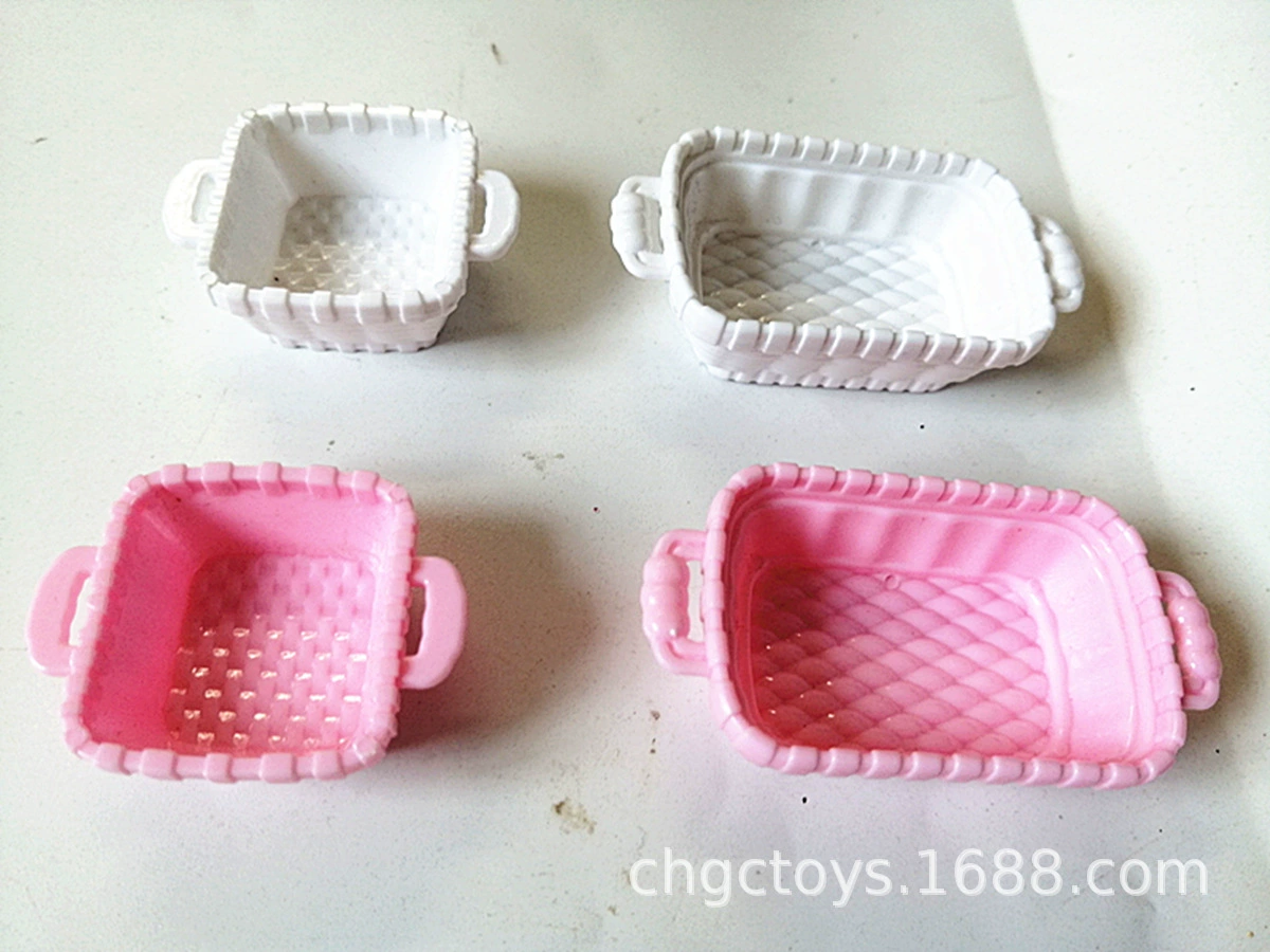 Small doll house, fruit food play with accessories, tableware, storage system