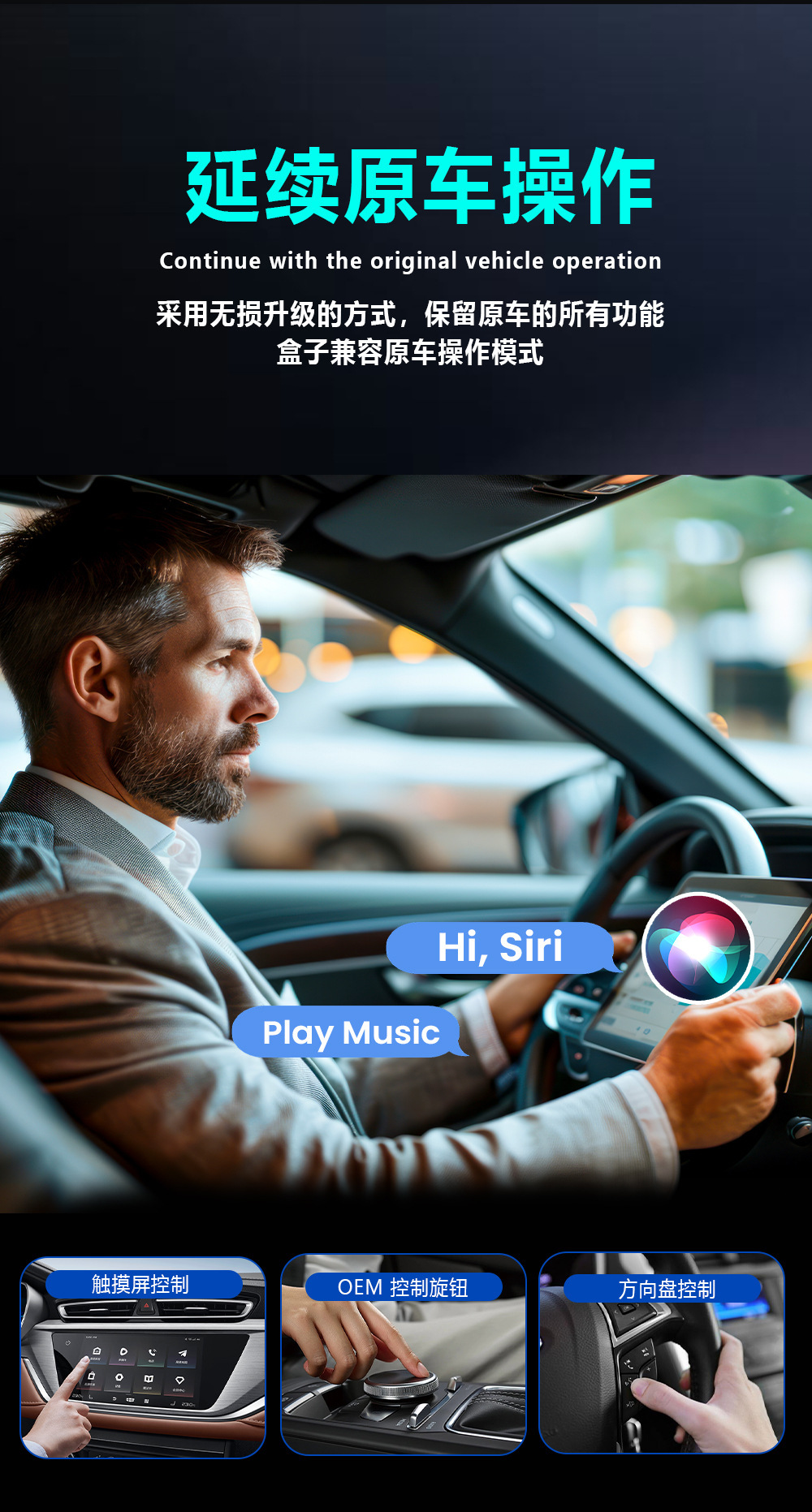 Cross-Border Four-In-One Interconnection Box Apple Mirror Screen Projection Car-Machine Interconnection Module Smart Carplay Box