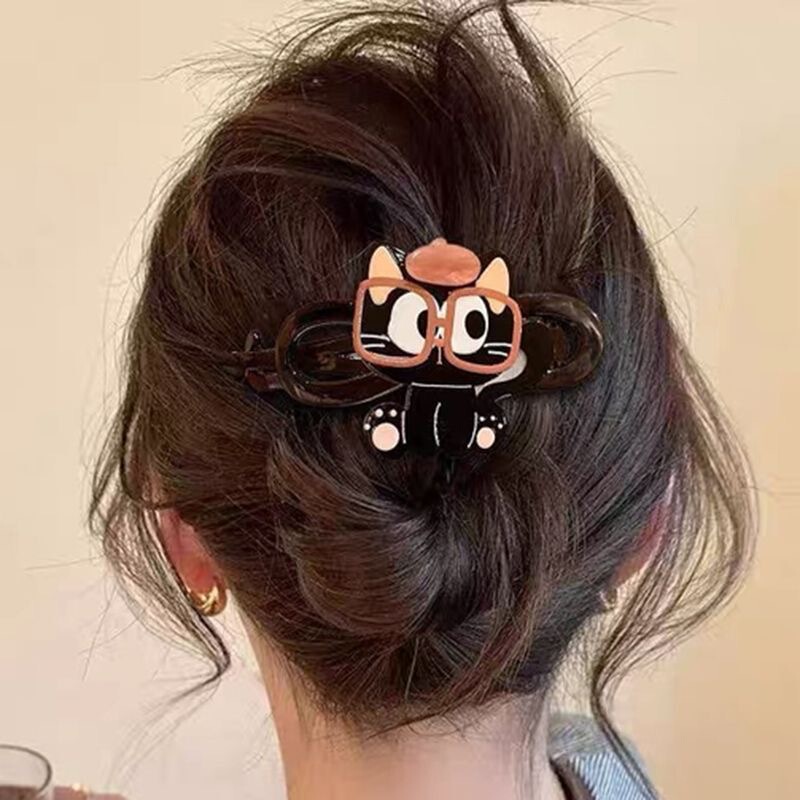 春夏の子犬〜女性用クリップ 2025 新しいかわいいサメクリップヘアクリップ後頭部ヘアクリップ女性用ハイエンド帽子|undefined