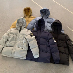 外贸跨境高品质  石头金属尼龙棉服棉衣外套夹克保暖经典欧美情侣