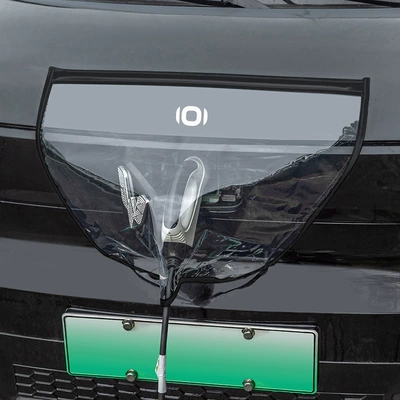 pile charger magnetic suction rain | Car clothing - black-new-upgrade-double-magnetic-stripe-startyuan
