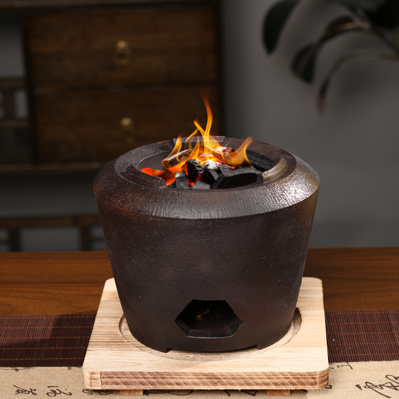 【Taochao Cultural and Creative】Kung Fu Tea Charcoal Stove Retro Multi-Purpose Charcoal Stove Durable Outdoor Stove for Boiling Water and Tea