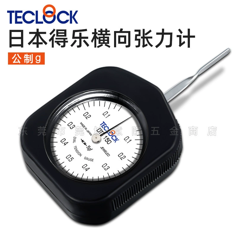 Японский измеритель натяжения TECLOCK DT-10/30/50/100/300/500G, двухигольный, горизонтальный