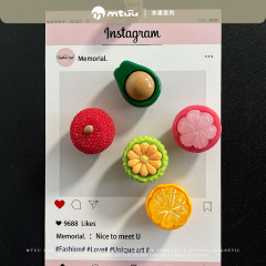 卡通冰箱贴立体仿真可爱半剥水果肉diy磁力贴家居厨房磁吸装饰品