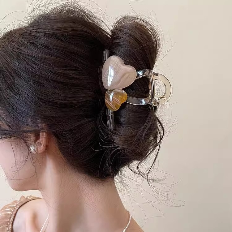 髪の量が少ない女性のためのヘアクリップ 2025 新しいハイエンドの後頭部ヘアクリップミディアムヘアシャーククリップヘッドバンド|undefined