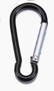 Climbing metal black backpack