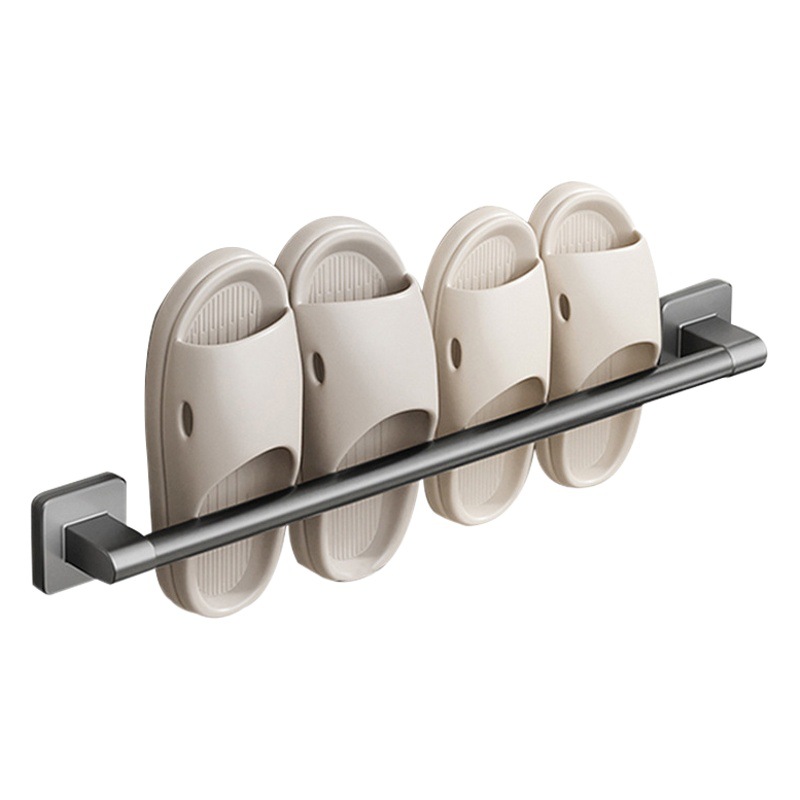 Cuarto de baño Zapatilla de baño Baño puerta del inodoro sin perforar zapatos montados en la pared drenaje de almacenamiento de rack artefacto