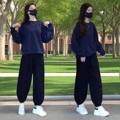 2025春秋款慵懒风休闲卫衣套装女洋气宽松显瘦时尚洋气减龄两件套