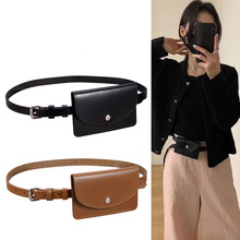 腰包时尚通勤小方包 装饰连衣裙包包腰链 小众设计感腰包女款现货