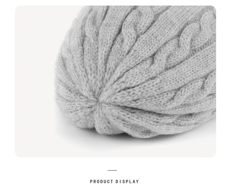 Unisex new knitted hat scarf gloves three piece set winter women's cold proof warm scarf three piece set men_voghion.com