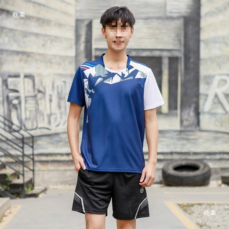 2024 배드민턴 의류 세트 빠른 건조 남녀 반팔 반바지 스커트 탁구 옷 심판의 옷