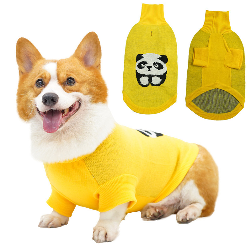 Pet it dog clothes new Corgi Teddy knitted sweater autumn and winter warm small and medium dogs cross-border wholesale
