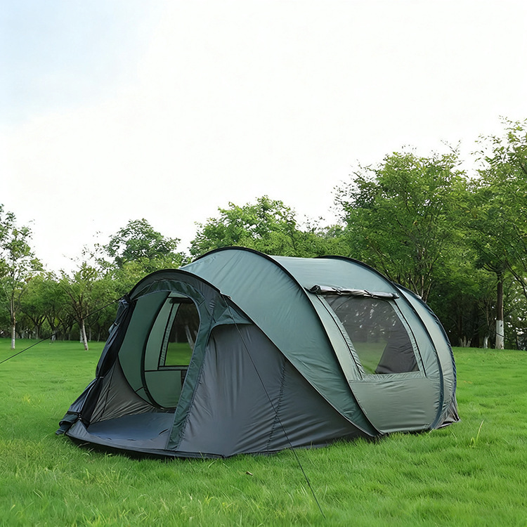 Manufacturer's Outdoor Tent for 5 People, Large Size, No Installation Required, Foldable, Fully Automatic, Hand-Pull Tent for Outdoor Camping, Waterproof and Sun Protection