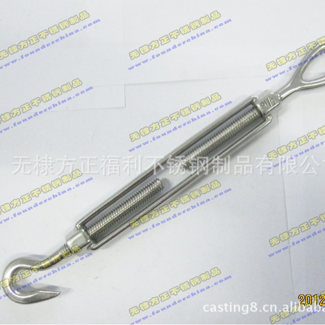 供应不锈钢螺旋扣索具花兰螺丝收紧器美式花兰螺丝吊索具配件