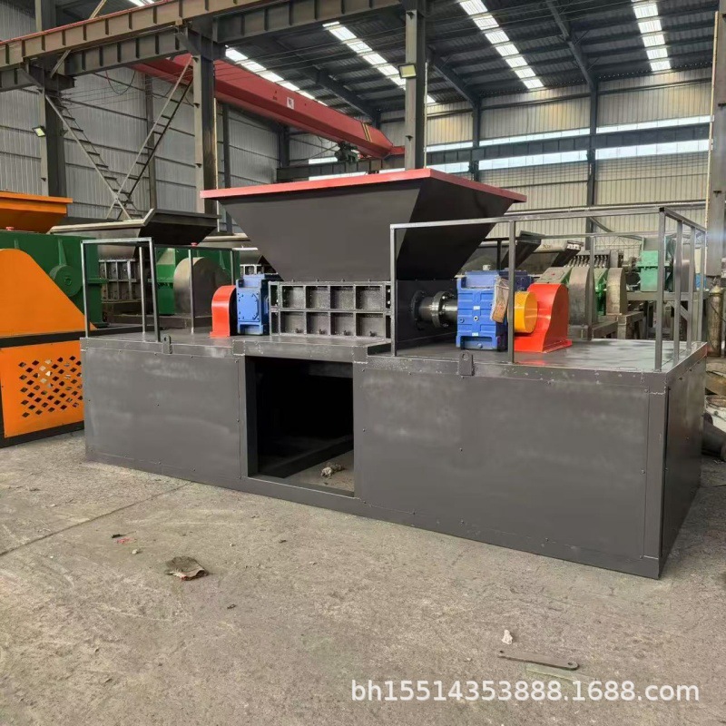 Trituradora Industrial de Doble Eje para Reciclaje de Residuos Sólidos