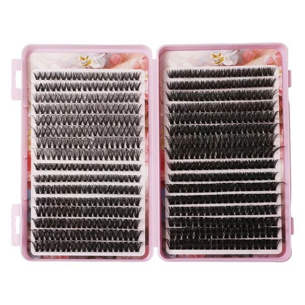 Large-capacity false eyelashes, lightweight and imperceptible, ultra-thin, curled and angled, natural-looking, self-adhesive, full series of eyelashes