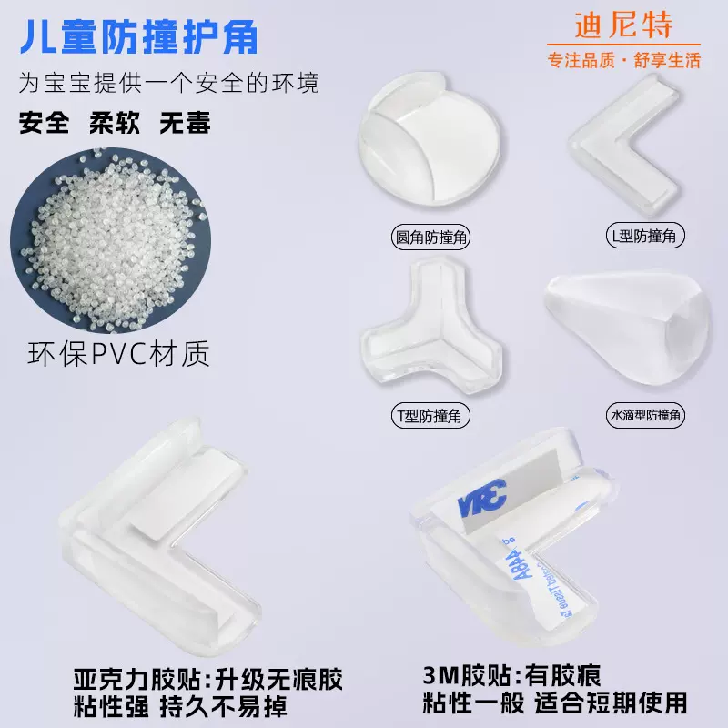 儿童防撞角桌角透明防磕碰防撞护角茶几家具软包角包边硅胶防撞贴