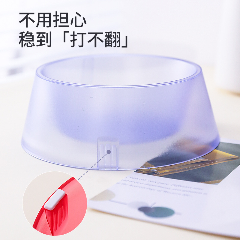 Pipetao tazón para mascotas tazón semi-transparente tazón de fuente original gato mascota en stock al por mayor de gran tamaño anti-golpe antideslizante tazón para mascotas